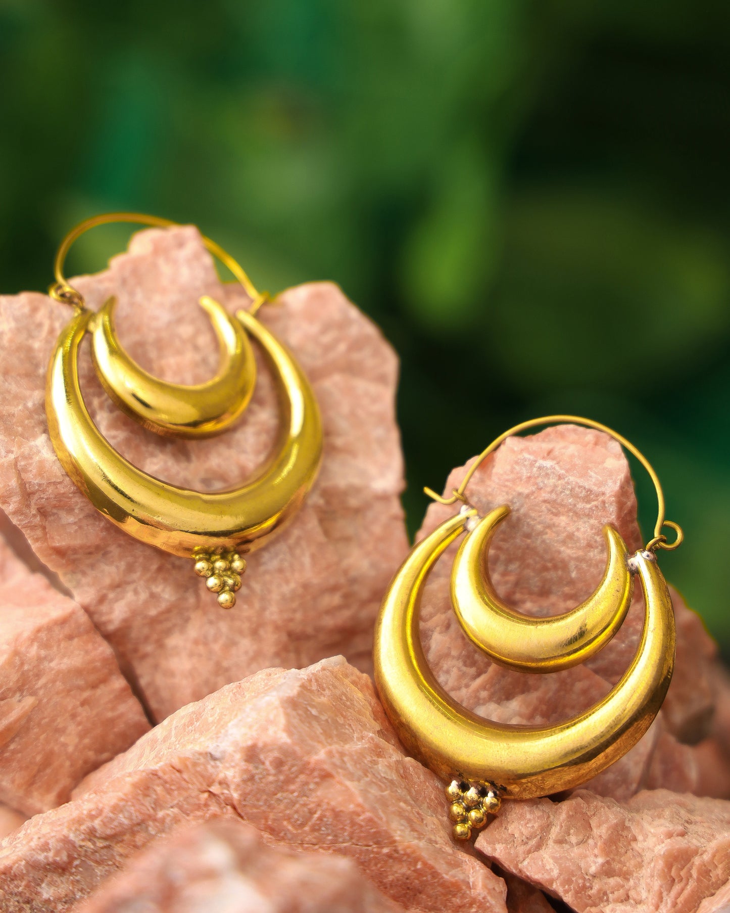 Athena Earrings - Brass Gold