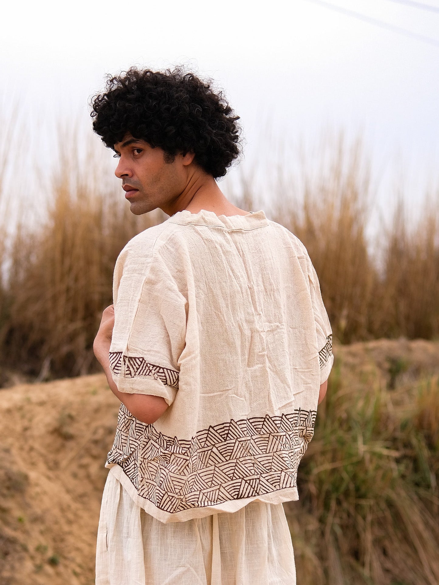 Unisex Kimono Crop - Earth