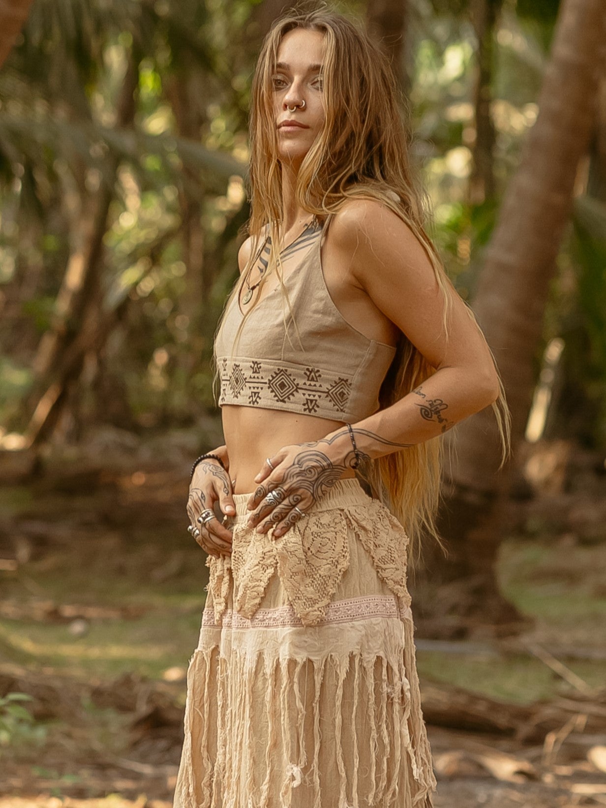 Athos Crop Top - Biege