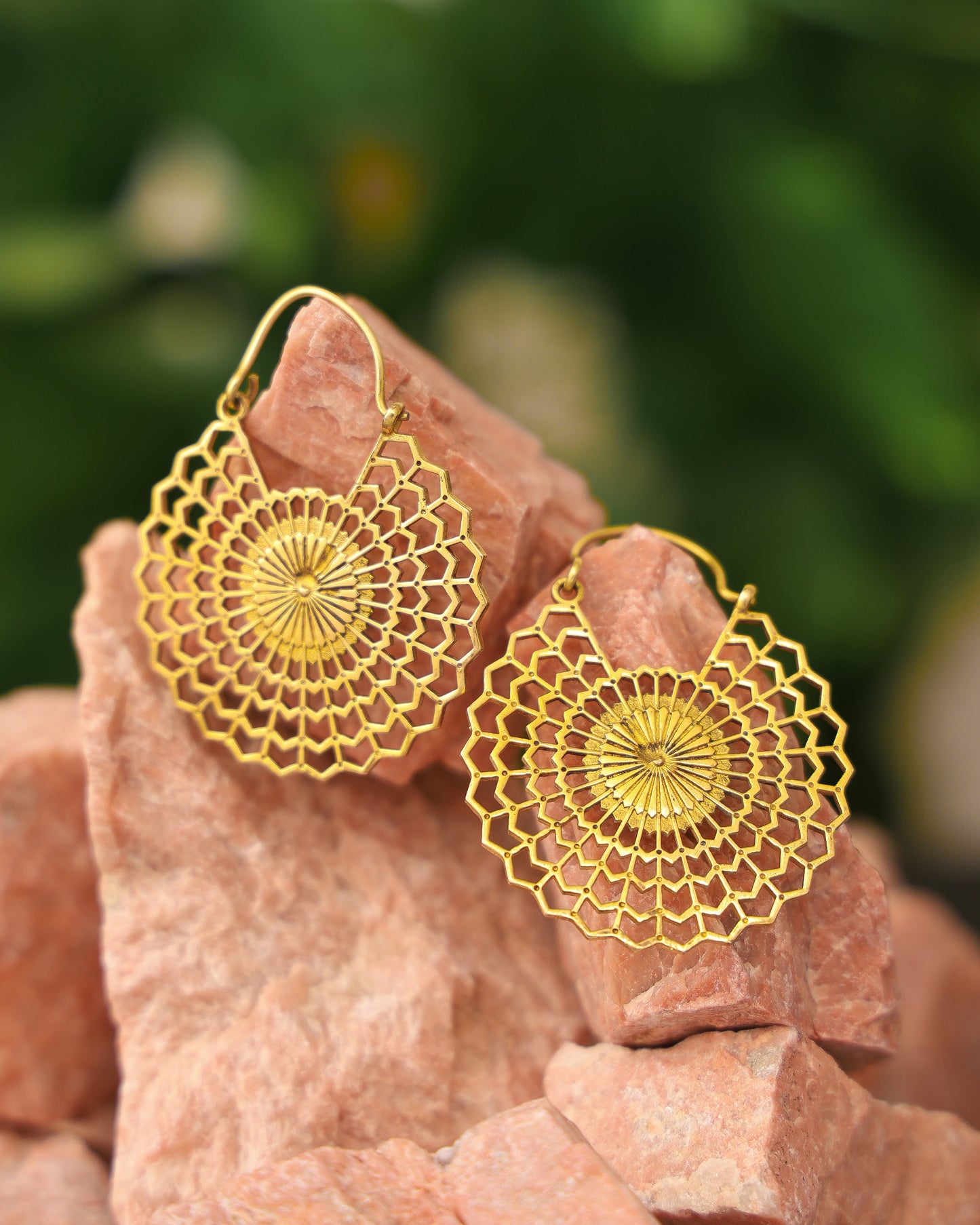 Asteria Earrings - Brass Gold