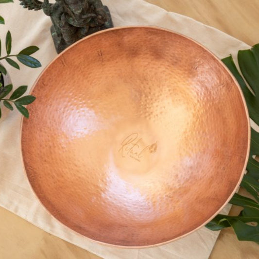 Lily and Lotus Copper Foot Bowl – Tamira