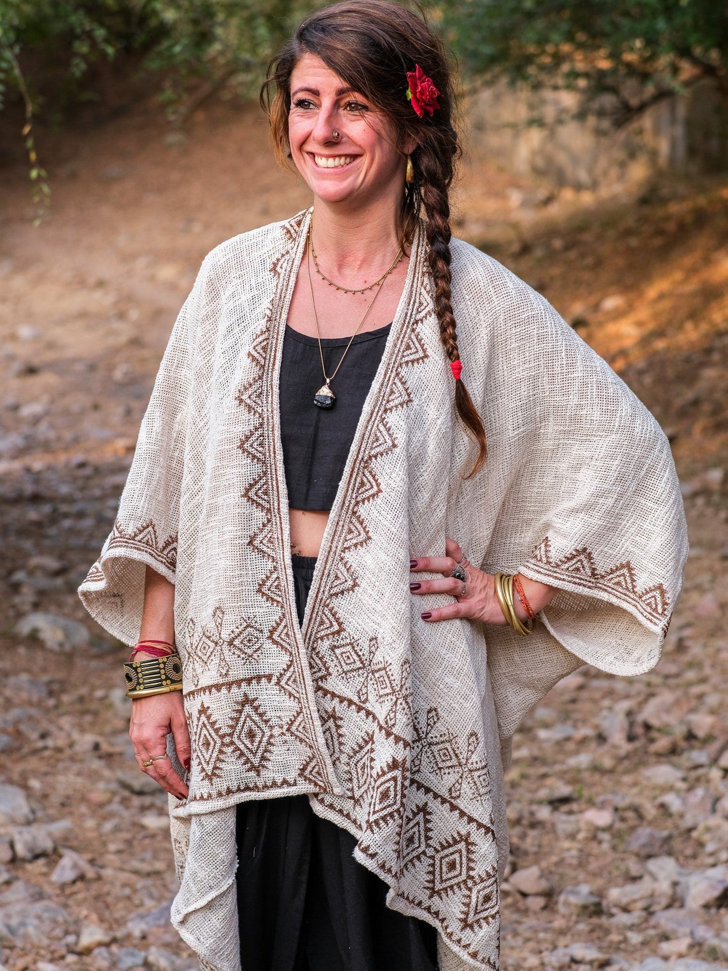 Lily and Lotus Festival Cape - Natural