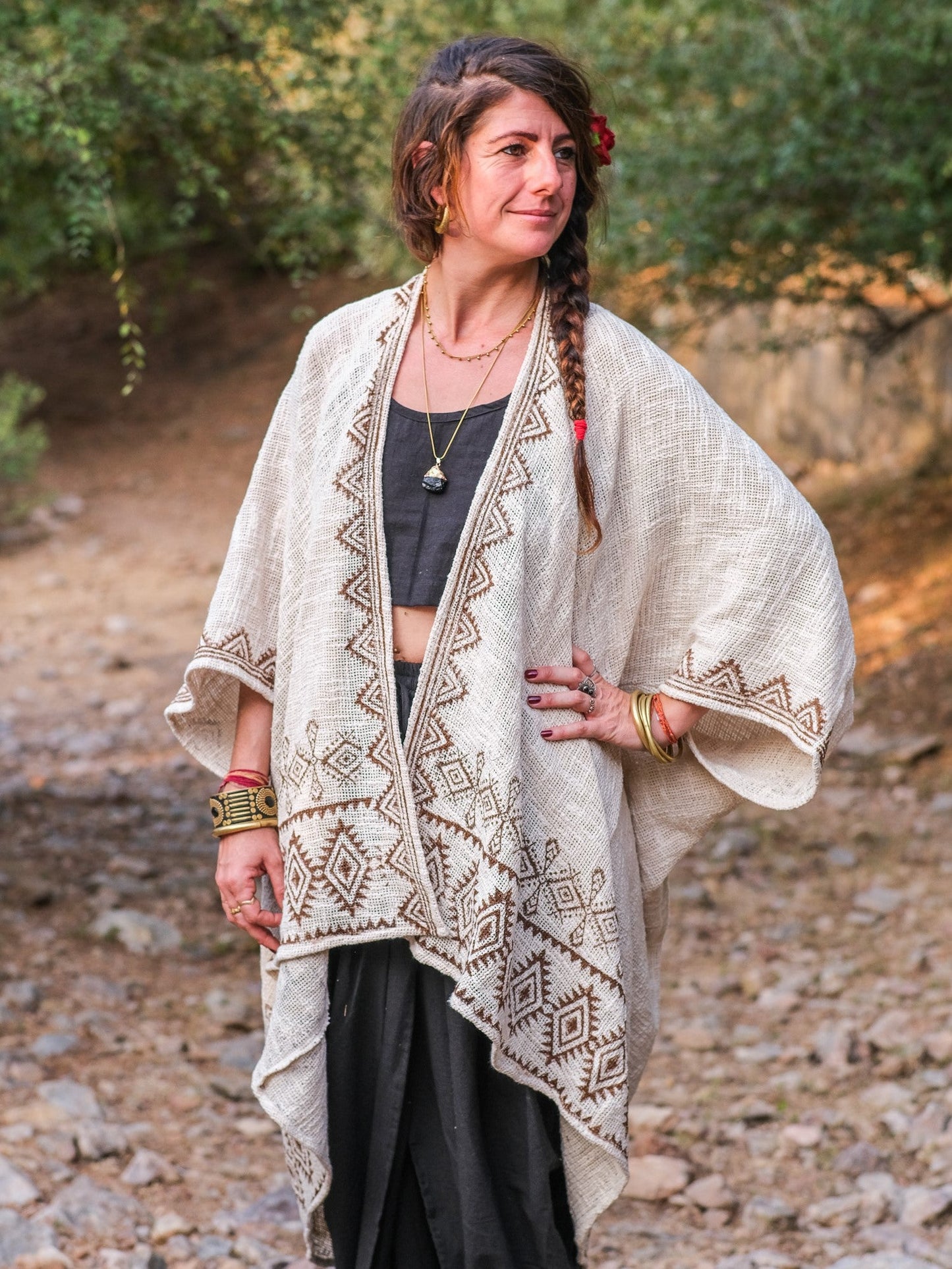 Lily and Lotus Festival Cape - Natural