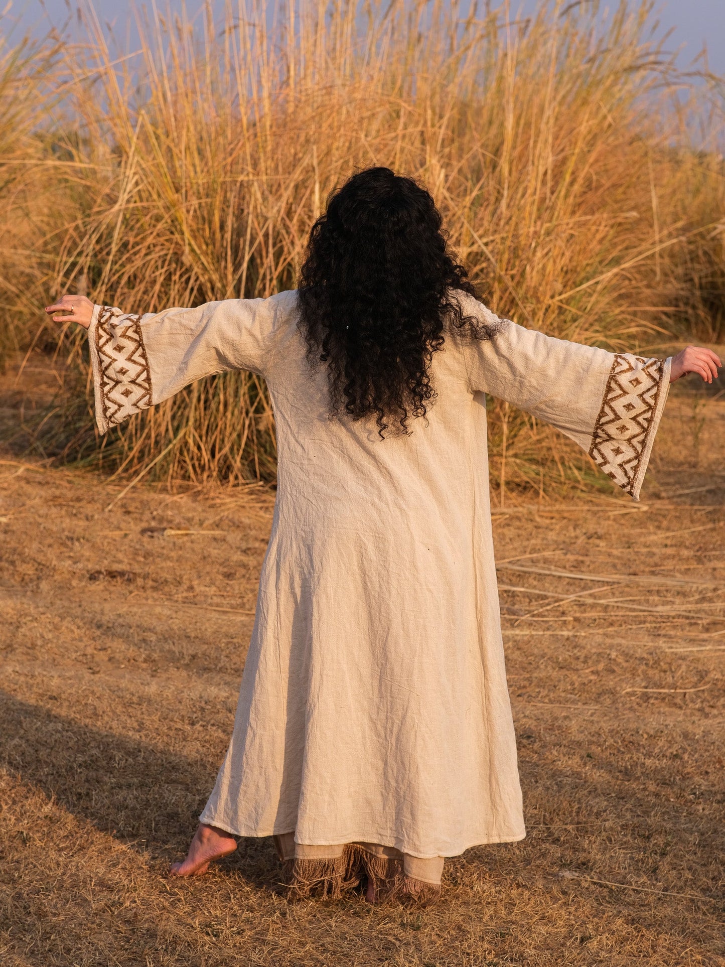 Lily and Lotus Forest Dweller Kimono - Earth