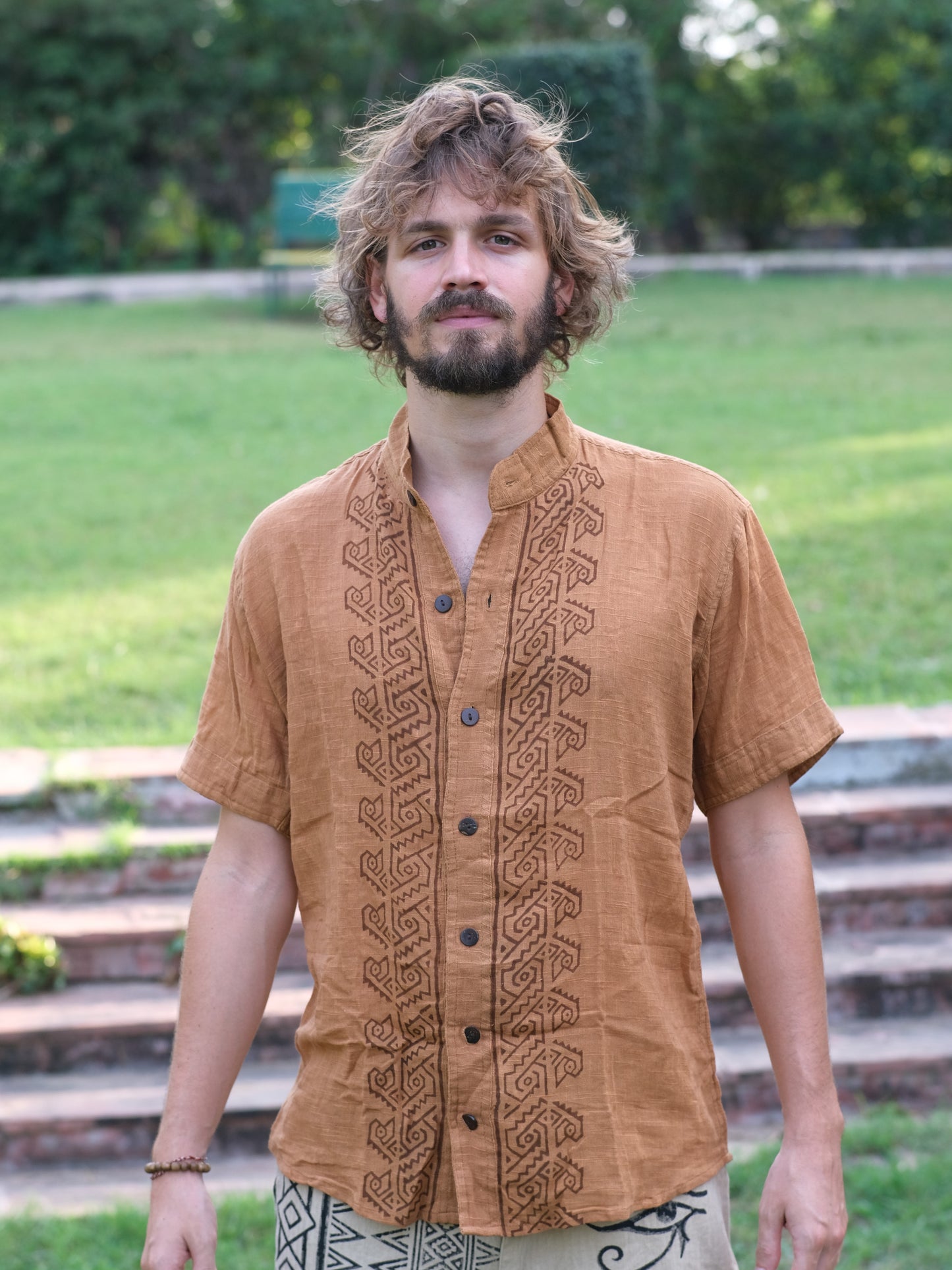 Divit Shirt - Cinnamon Brown