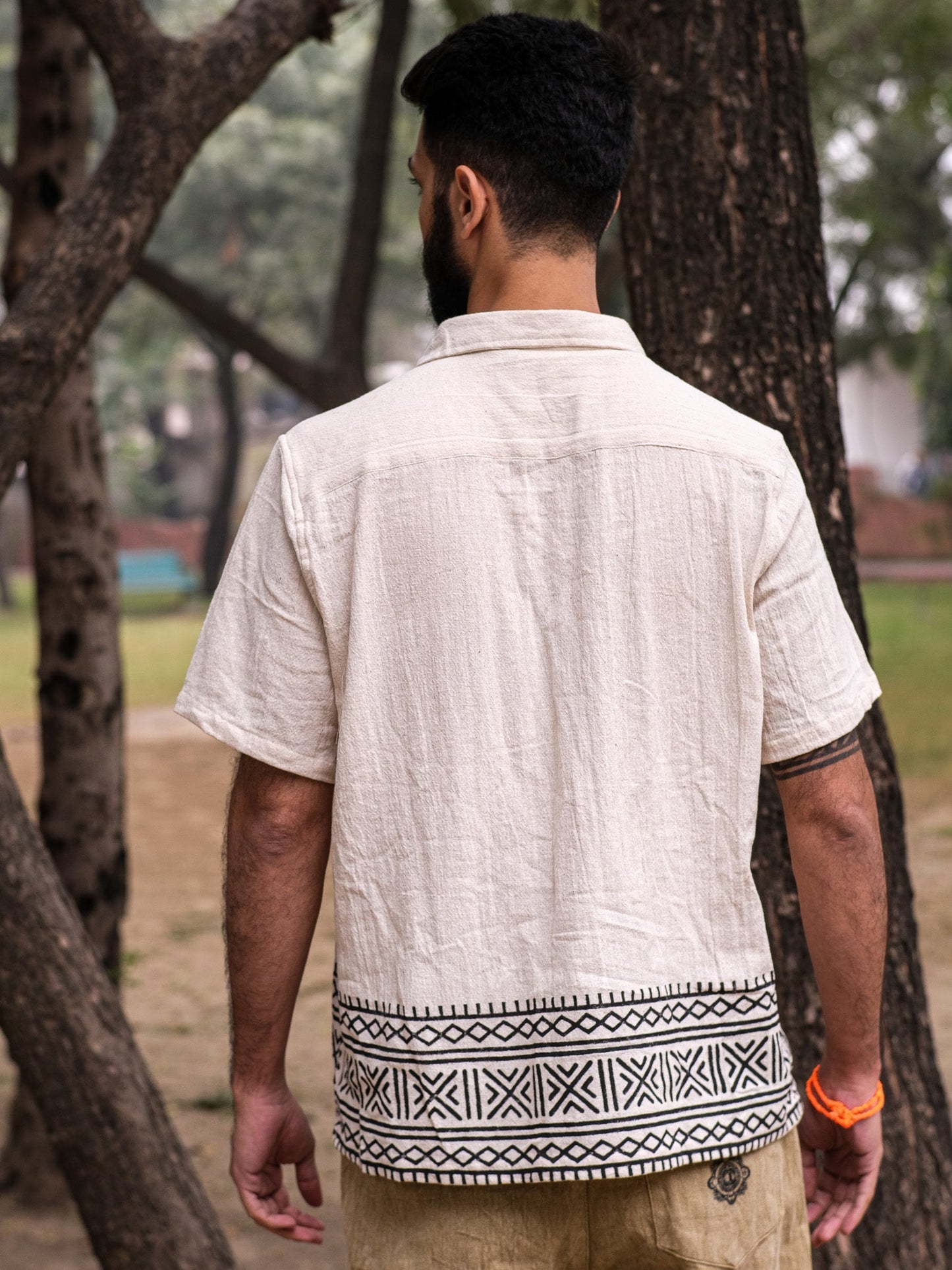 Unisex Flora and Fauna Shirt - Natural